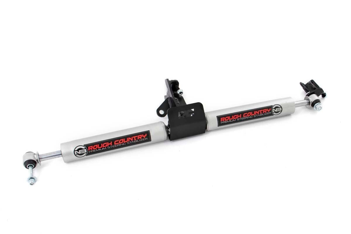 Rough Country Dual N3 Steering Stabilizer for 99-04 Jeep Grand Cherokee- 8749630