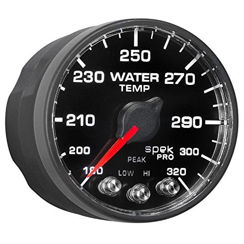 Gauge AUTO METER P552328-N1 Water Temp (Spek-Pro - Nascar 2-1/16" Water Temp, 180-320`F, BFB, ECU, Spek Nl)
