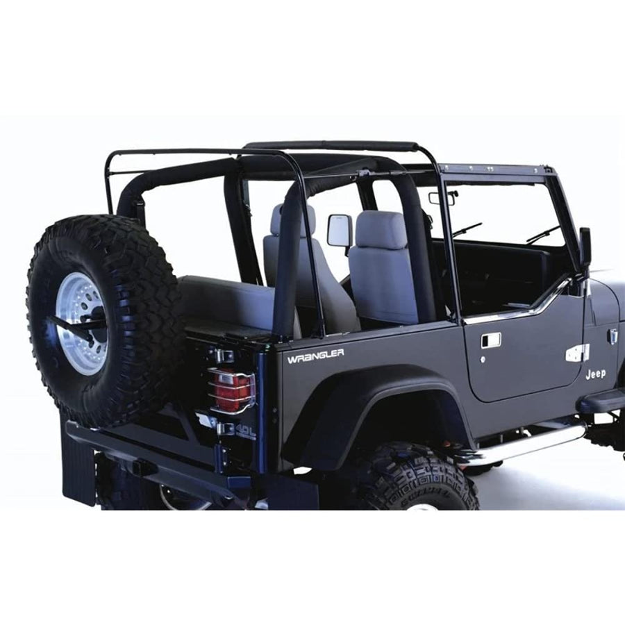 Soft Top Hardware for Jeep Wrangler YJ RAMPAGE PRODUCTS | Black | 69999 | Fits 1987-1995 Jeep Wrangler YJ