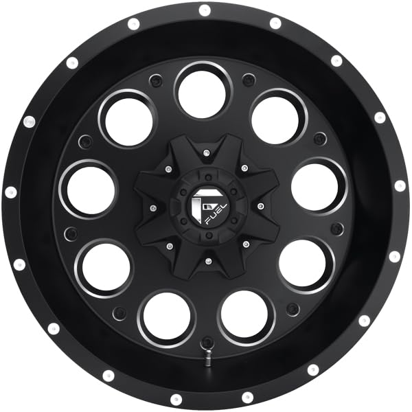 D525 Fuel Offroad BLACK Revolver Wheel with Painted and tpms (15 x 8. inches /5 x 120 mm, -18 mm Offset)