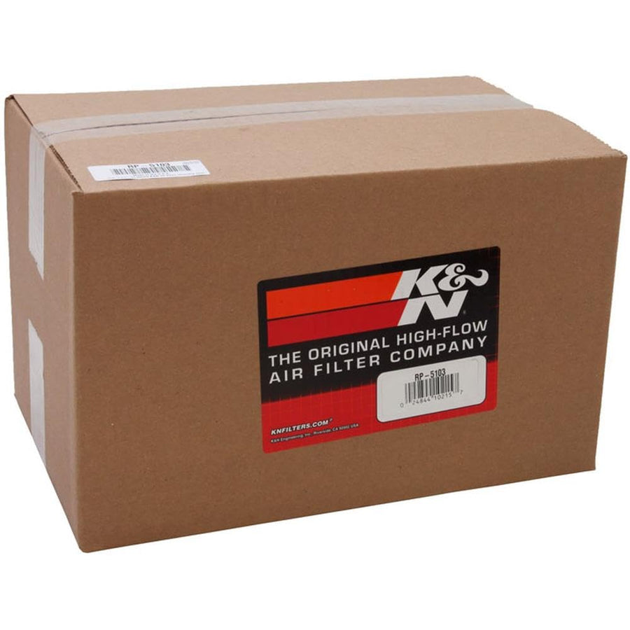High-Flow K&N Original Lifetime Universal Air Filter: High Performance, Premium: Flange Diameter: 3.875 In, Filter Height: 7 In, Flange Length: 0.9375 In, Shape: Oval Straight, RP-5103