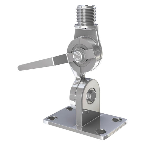 Shakespeare 4187-BX Ratchet Mount, Stainless Steel w/Handle Ratchet Mount