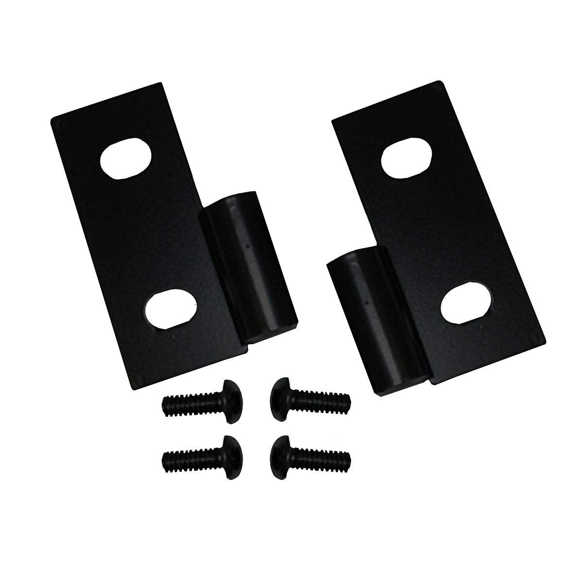 Rugged Ridge Brackets Door Hinge for Jeep CJ/Wrangler YJ/TJ | Steel, Black | 11202.03 | Fits 1976-1986 Jeep CJ; 1987-2006 Jeep Wrangler YJ/TJ