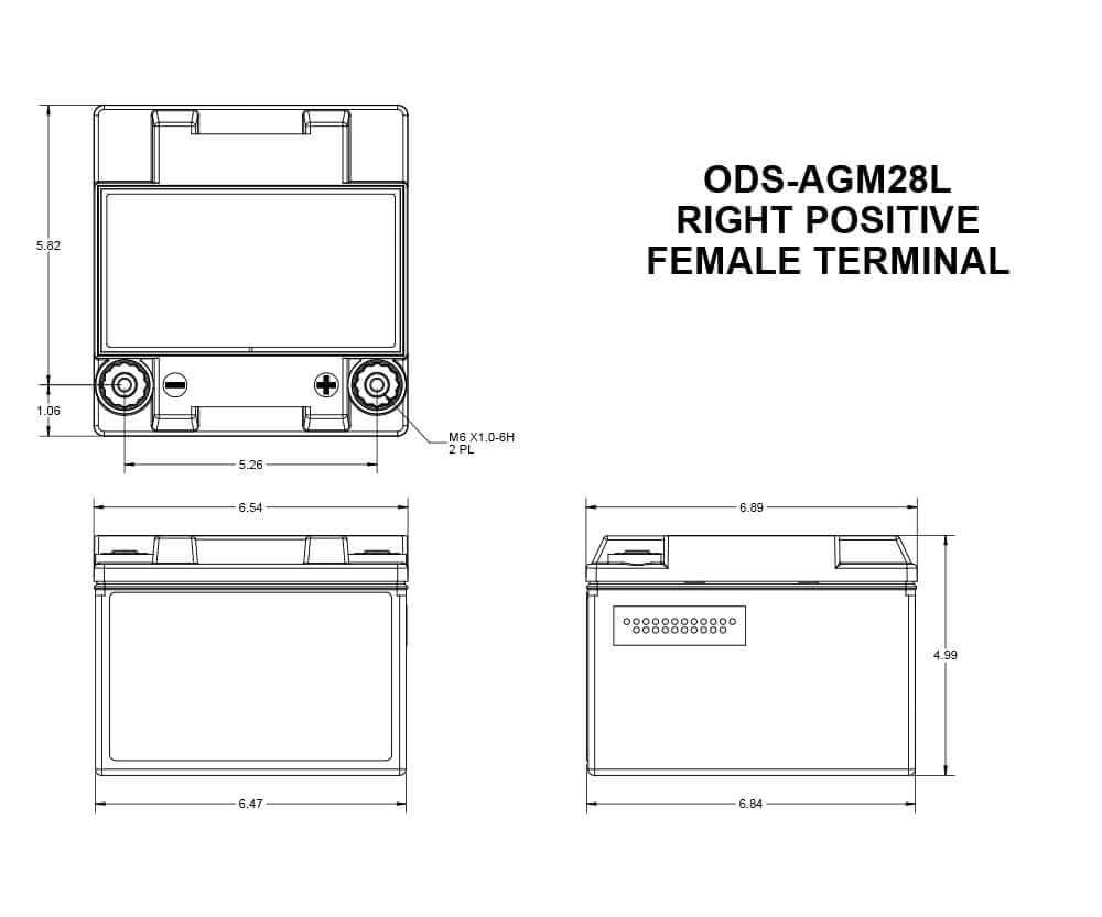 Extreme Series Odyssey Battery, AGM