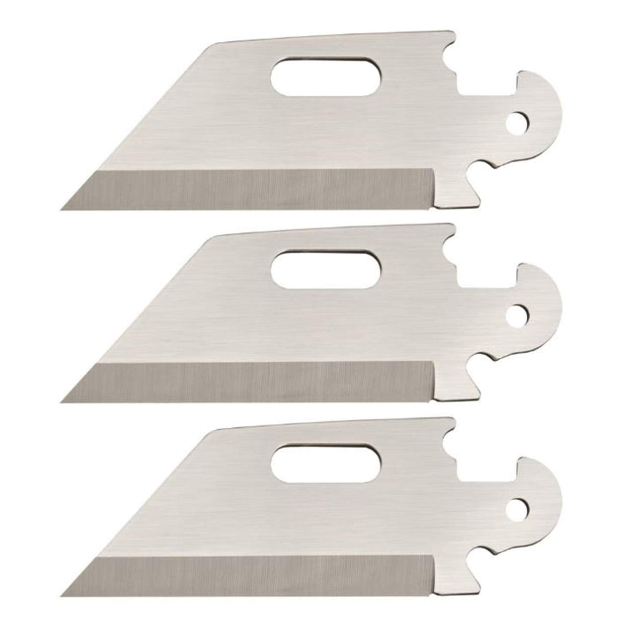 Cold Steel Click-N-Cut Utility Knife Exchangeable Blade, Includes Belt Sheath and 3 Blades, 3 Pack Utility Plain Edge Blades, One Size