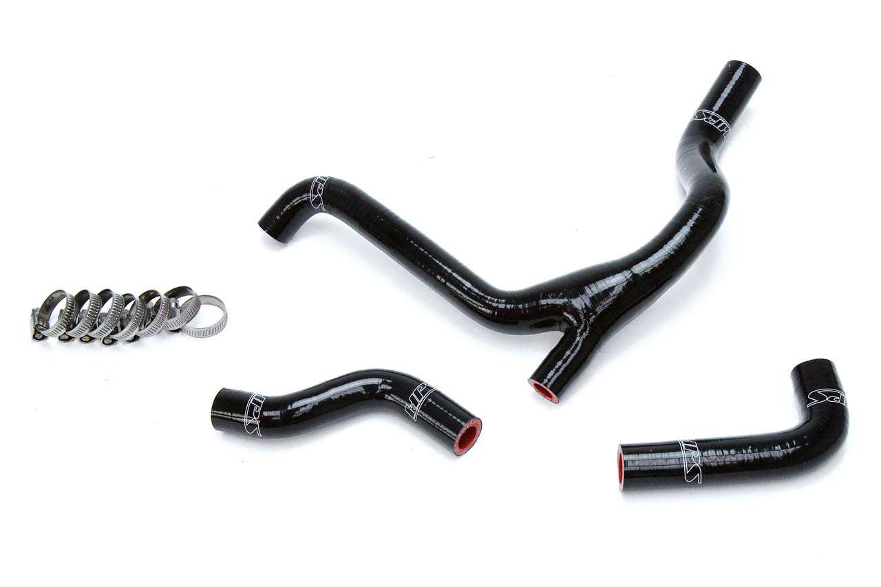 Black Silicone HPS 57-1254-BLK Radiator Coolant Hose Kit