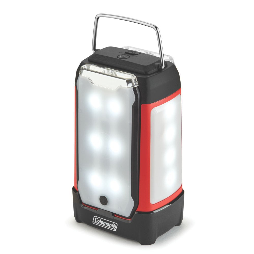 Coleman 2000032683 Duo Pro LED Lantern 2 take-Along Flashlight Panels, Black and Red, 400 Lumen