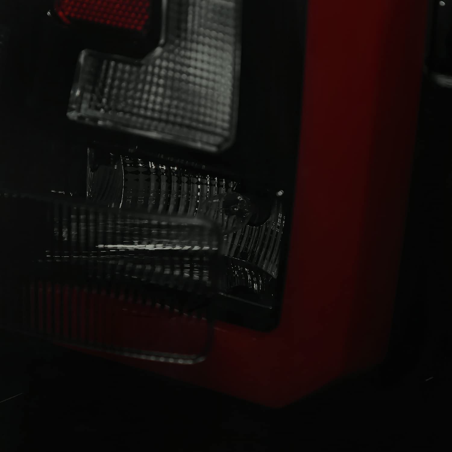 Glossy Black Smoke SPEC-D TUNING Tail Lights w/Red LED Sequential Turn Signals and Startup Animation Compatible with 2007-2014 Chevy Tahoe, Suburban, GMC Yukon/Denali/XL, Left + Right Pair Assembly