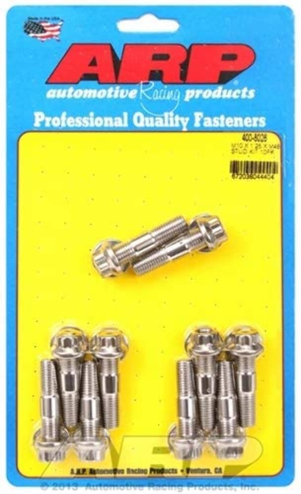 Broached stud ARP Kit (M10 X 1.25 X 48mm broached stud 10pcs)