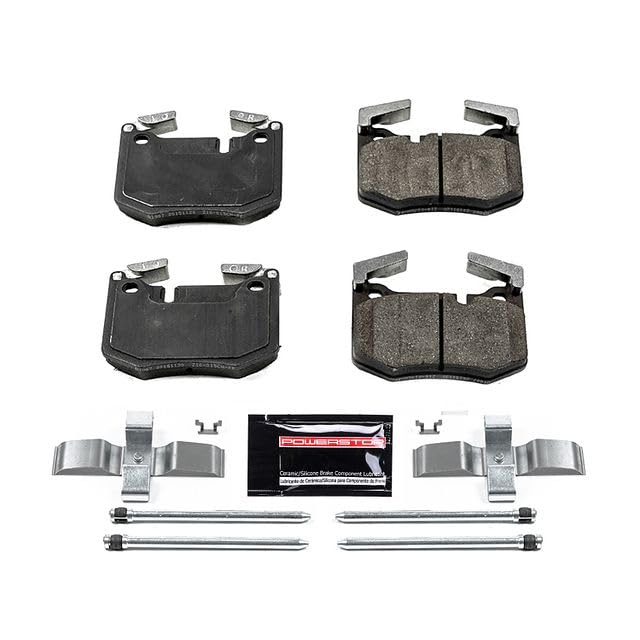 Power Stop Z23-1807 Z23 Evolution Sport Carbon Fiber Infused Ceramic Brake Pads Rear with Hardware For Lexus GS F 2016-2020, Lexus RC F 2015-2020 [Model Specific]
