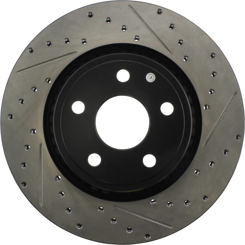 Sport Drilled/Slotted Brake Rotor StopTech 127.58008L (Front Left), 1 Pack