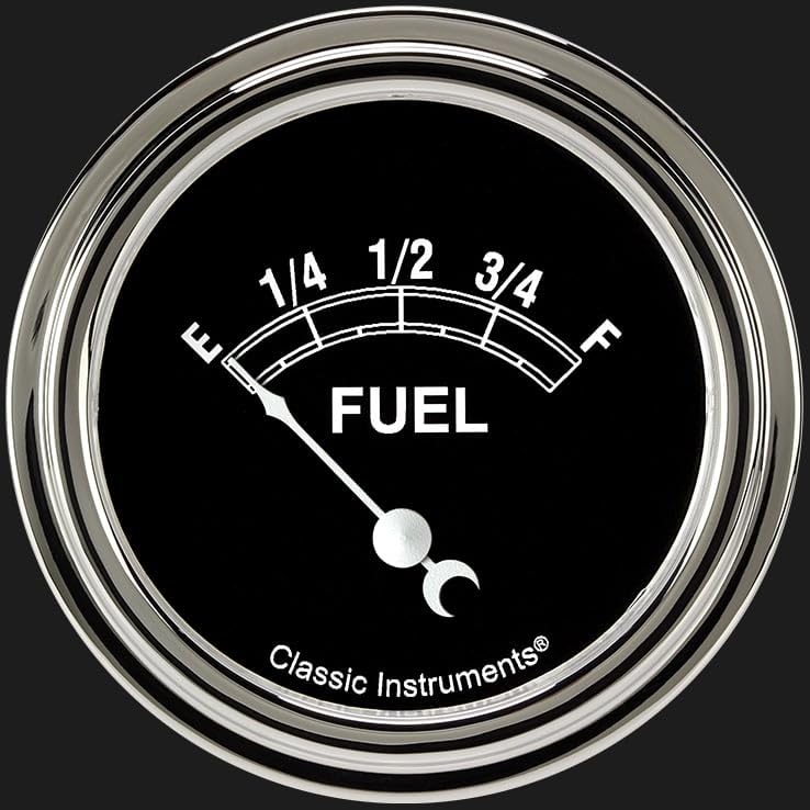 TR214SLF Classic Instruments Traditional 2 5/8" Fuel Gauge 0-30 Ohm