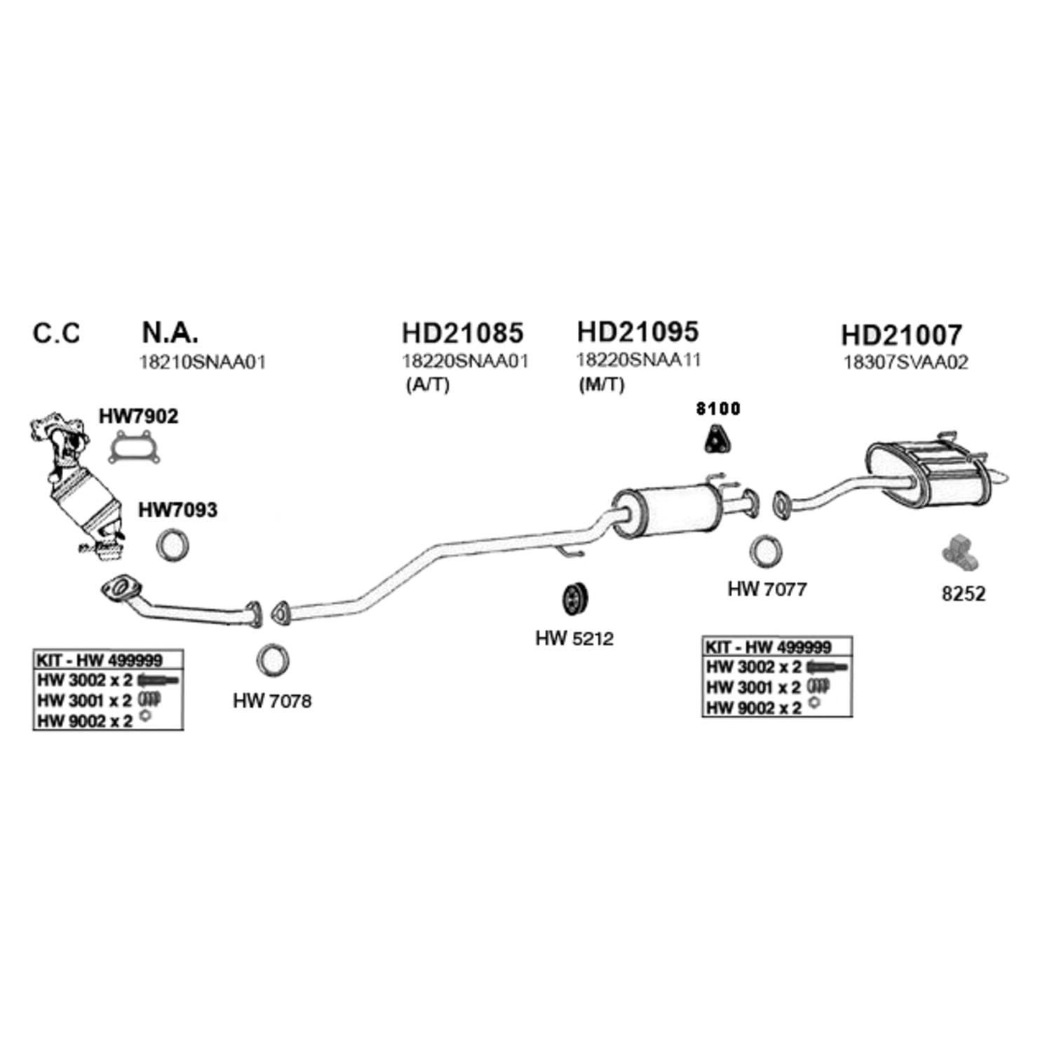 Hw7093 Ap Exhaust Products Gasket