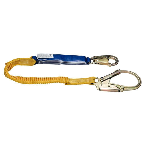 DeCoil Stretch Werner C341200 Lanyard (Snaphook and Rebar Hooks) - 6'