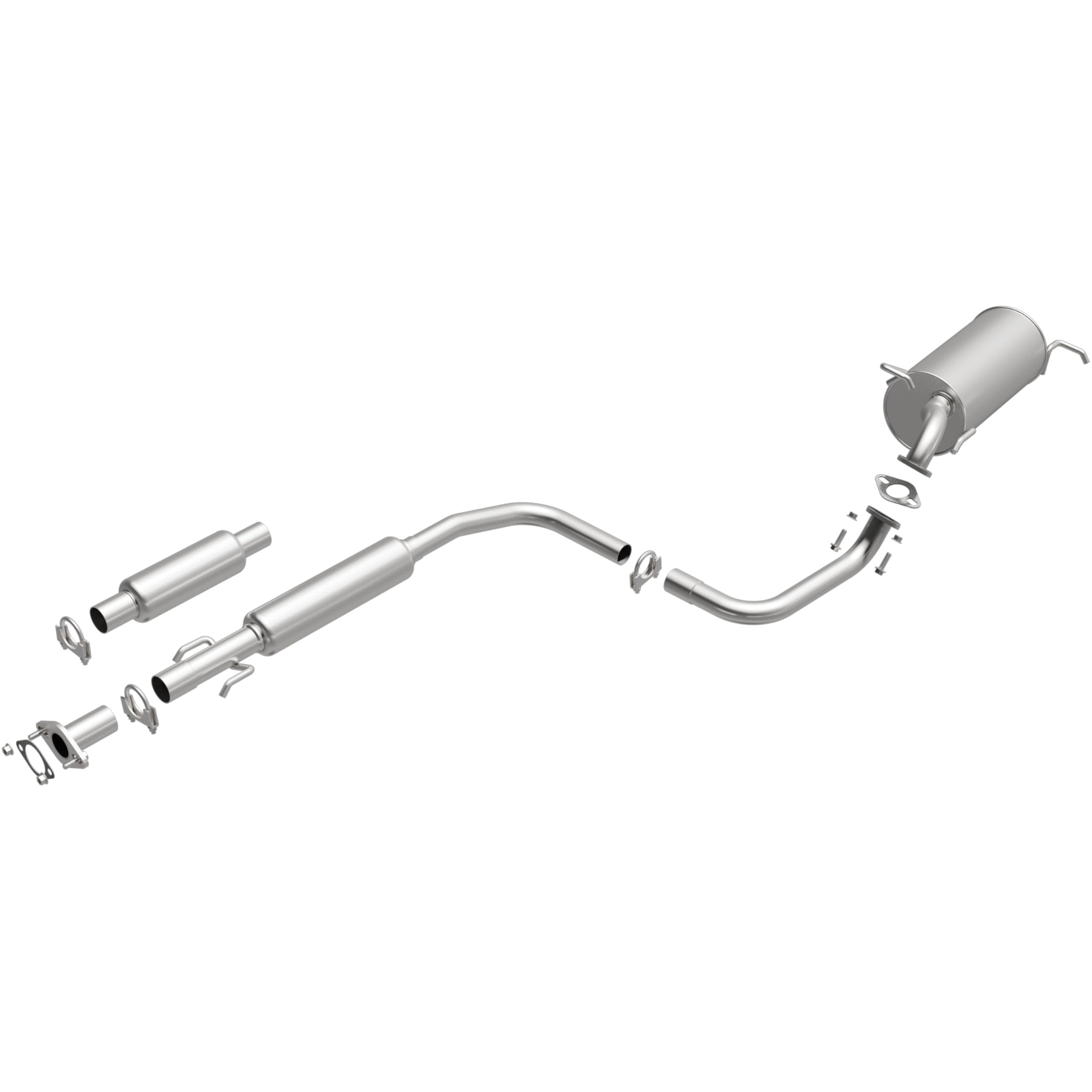 Replacement BRExhaust Exhaust System Kit 106-0723: Compatible with 2007-2011 Chevrolet Aveo5, 2004-2006 Chevrolet Aveo 1.6L