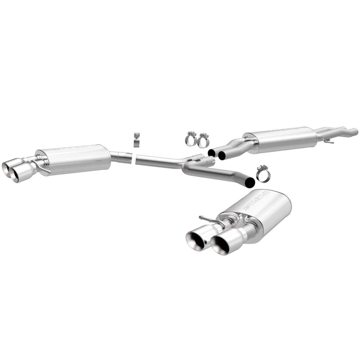 Large MagnaFlow Stainless Steel Performance Exhaust System Kit 15599