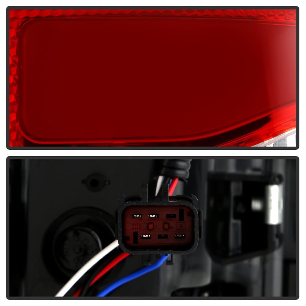 Dodge Ram 1500 09-18 / Ram 2500/3500 10-19 Spyder (xTune) LED Tail Lights - Incandescent Model only (Not Compatible with LED Model) - Red Clear