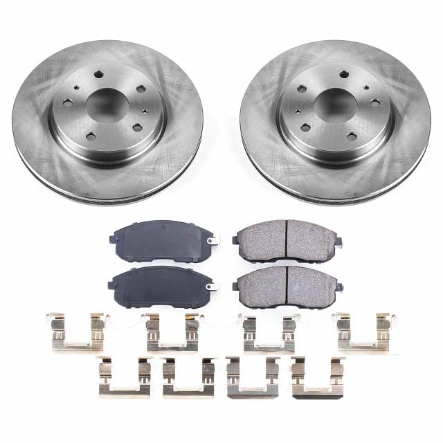 Power Stop Autospecialty KOE5887 Front Replacement Brake Kit-OE Brake Rotors & Ceramic Brake Pads For Suzuki SX4 2007-2013 [Model Specific]