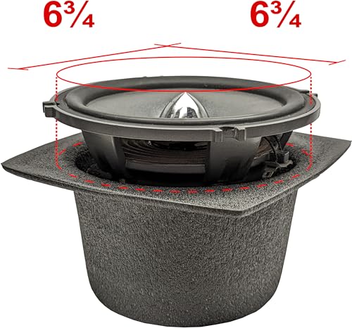 Design Engineering DEI Boom Mat 050341 Speaker Baffles, 6.75" Round Slim (Pack of 2)