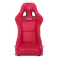 NRG Innovations Universal NRG-FRP-303RD-ULTRA Fixed Back Bucket Racing Seat with Side Mount Adapters for 6-Point Harnesses, Size M, Red Seat Cover, 22" W X 34" H X 21" D