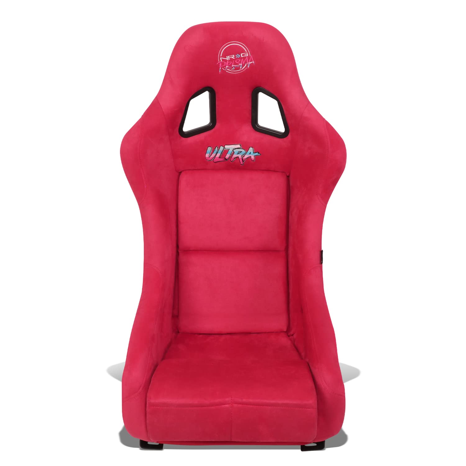 NRG Innovations Universal NRG-FRP-303RD-ULTRA Fixed Back Bucket Racing Seat with Side Mount Adapters for 6-Point Harnesses, Size M, Red Seat Cover, 22" W X 34" H X 21" D