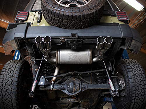 Vulcan Series aFe Power 2-1/2 IN 304 Stainless Steel Axle-Back Exhaust System Polished