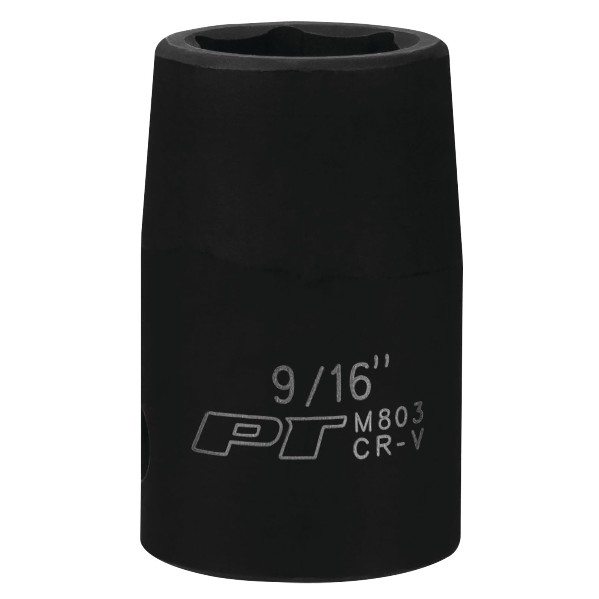 M803 Performance Tool 1/2 Drive 9/16 6-Point Impact Socket for Heavy-Duty Use in Automotive and Industrial Applications