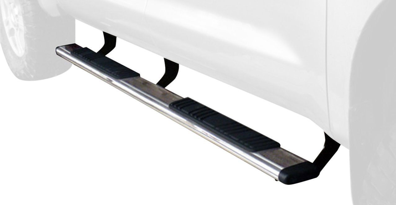 Go Rhino 5" Low Profile OE Xtreme Sidesteps & Brackets | Stainless Steel, Polished | 685403580PS | Fits 2015-2024 Chevrolet Colorado & GMC Canyon Crew Cab Pickup