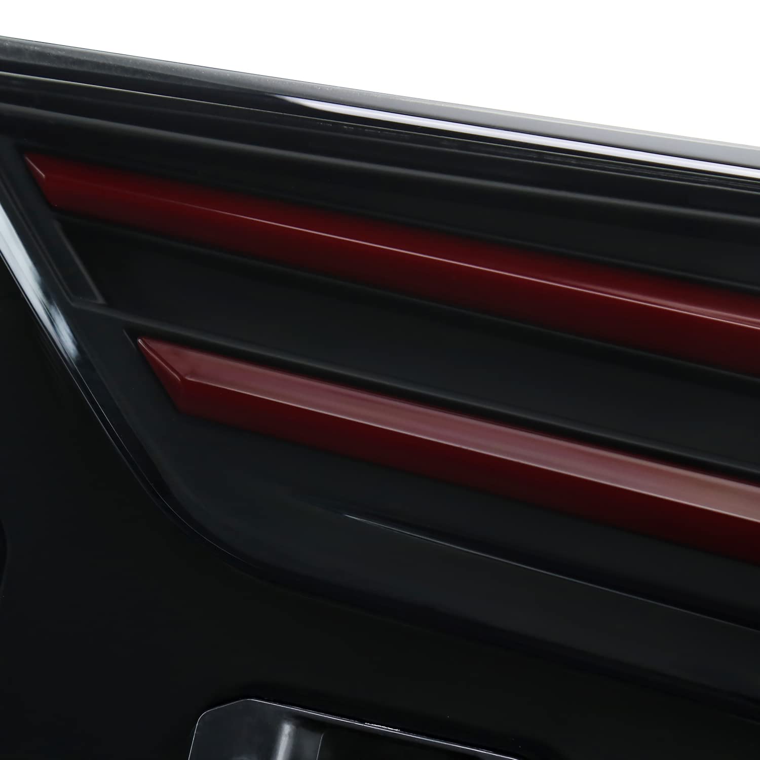 Black Smoke LED Sequential Tail Lights SPEC-D TUNING w/Red Light Bars and Startup Animation Compatible with 2018-2022 Honda Accord 4Dr Sedan, Left + Right Pair Assembly