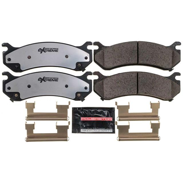 Power Stop Z36-785 Brake Pads Carbon-Fiber Ceramic Front or Rear Truck & Tow For Cadillac Escalade | Chevy Avalanche Silverado Suburban Tahoe | GMC Sierra Yukon [Application Specific]
