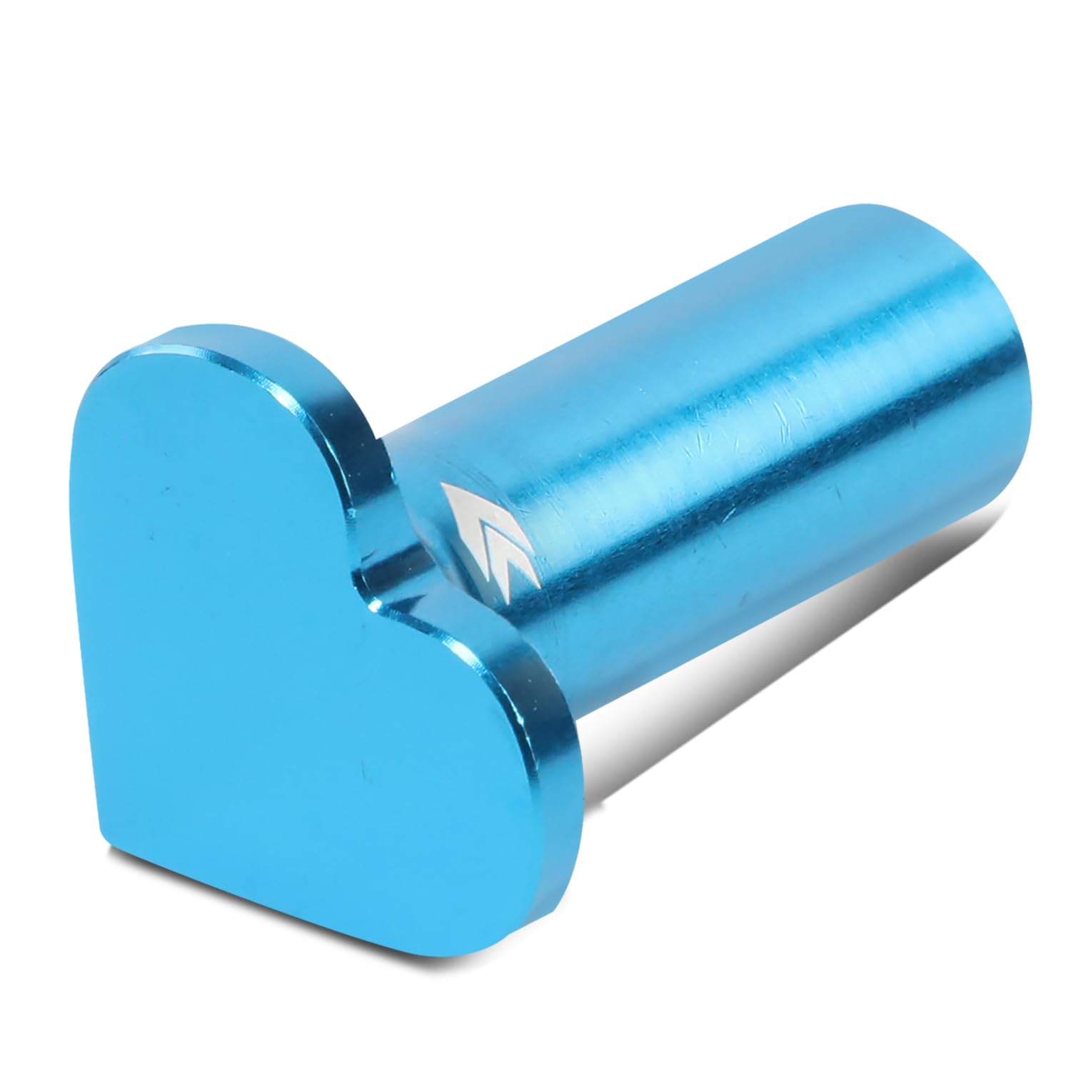 NRG Innovations 6061 Aluminum NRG-DB-H002BL Heart E-Brake Drift Button, Hand Brake Lever Button Compatible with 1986 Toyota, Subaru WRX/STI, BRZ, Mazda Miata/RX-7, Blue