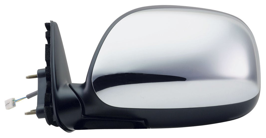Mirror Driver Side for Toyota Tundra Pick-Up, Black/Chrome, Foldaway, Power