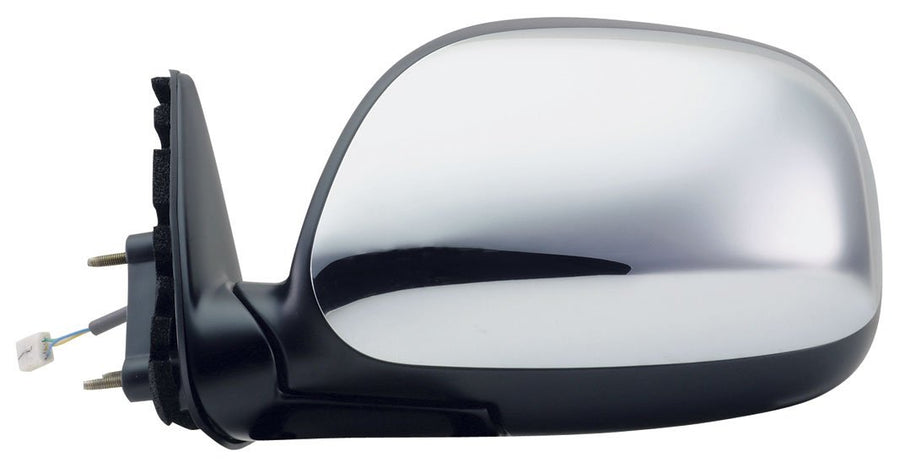 Mirror Driver Side for Toyota Tundra Pick-Up, Black/Chrome, Foldaway, Power
