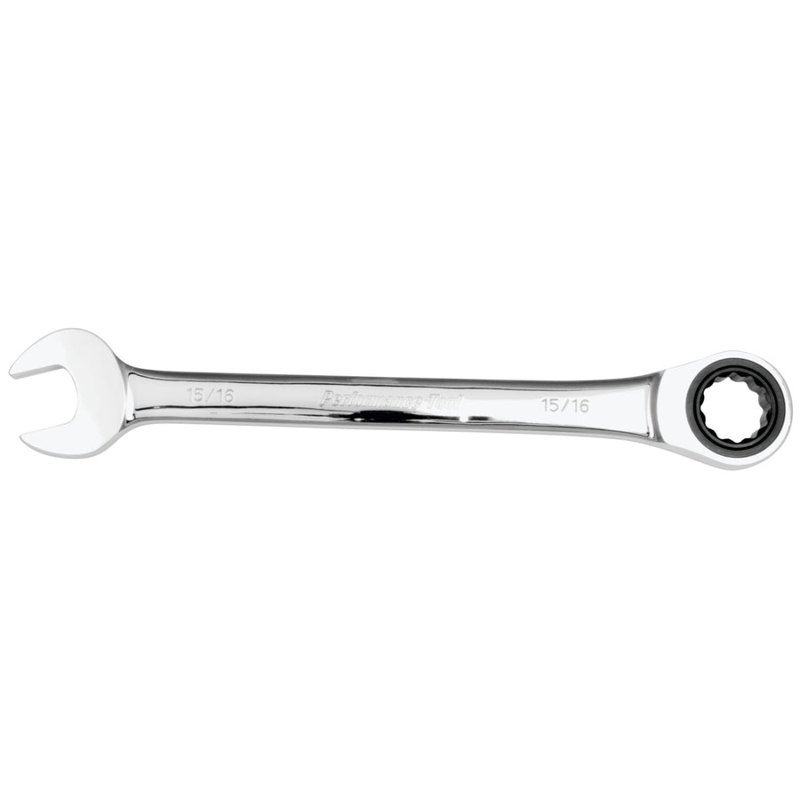 15/16-Inch Performance Tool W30261 Professional Chrome Vanadium SAE Ratcheting Wrench