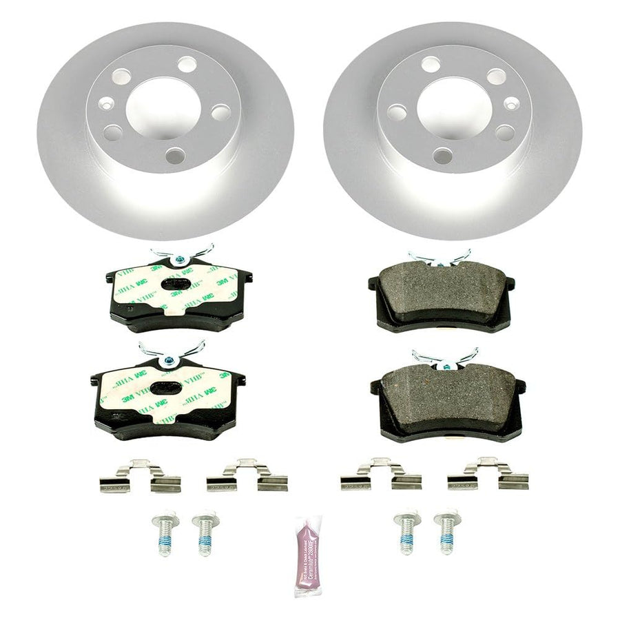 Power Stop ESK847 Euro-Stop Rear Brake Kit For Volkswagen Beetle 1998-2010, Volkswagen Golf 1999-2006, Volkswagen Jetta 1998-2005 [Model Specific]