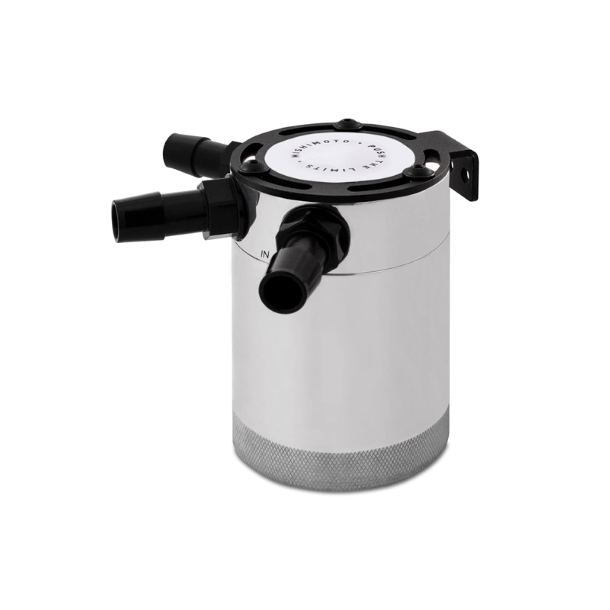 Mishimoto Compact Baffled Oil Catch Can, MMBCC-CBTHR-P, 3-Port, Polished