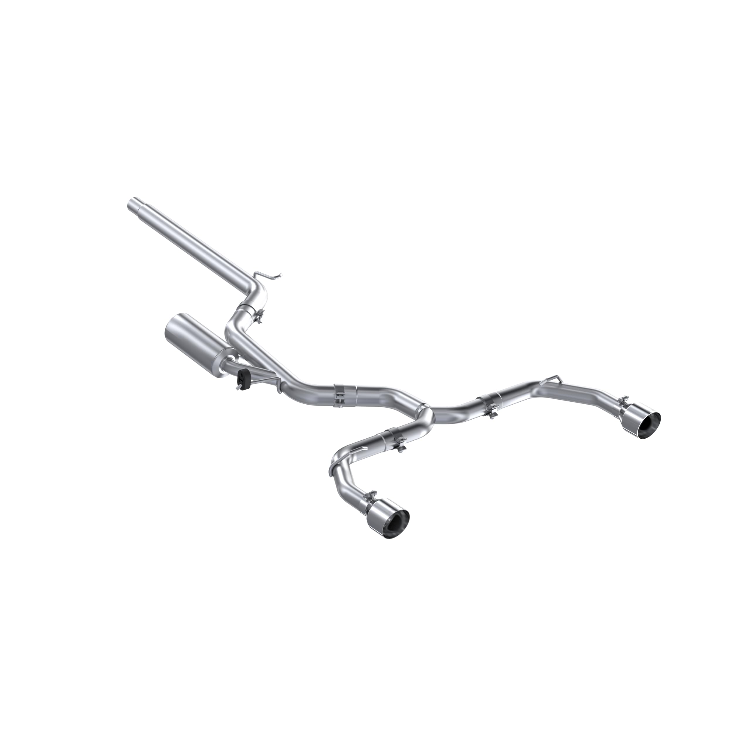 2022 Volkswagen Golf GTI MK8 MBRP T304 SS 3in Cat-Back Exhaust 2.5in Dual Split Rear w/SS Tips