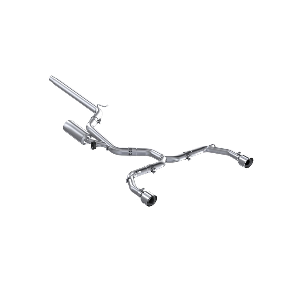 2022 Volkswagen Golf GTI MK8 MBRP T304 SS 3in Cat-Back Exhaust 2.5in Dual Split Rear w/SS Tips