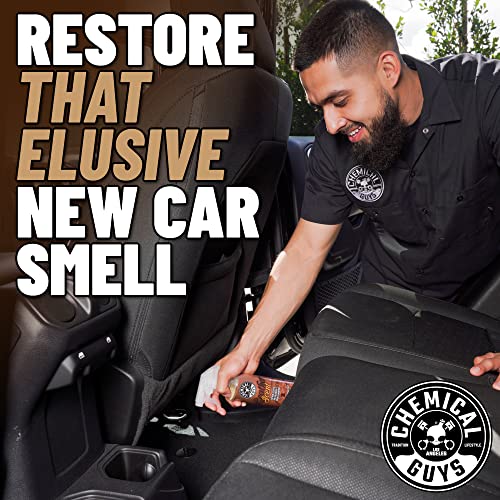 Chemical Guys Leather Scent AIR_102_04 Premium Air Freshener and Odor Eliminator, Long-Lasting, Just Like New Scent for Cars, Trucks, SUVs, RVs & More, 4 fl oz