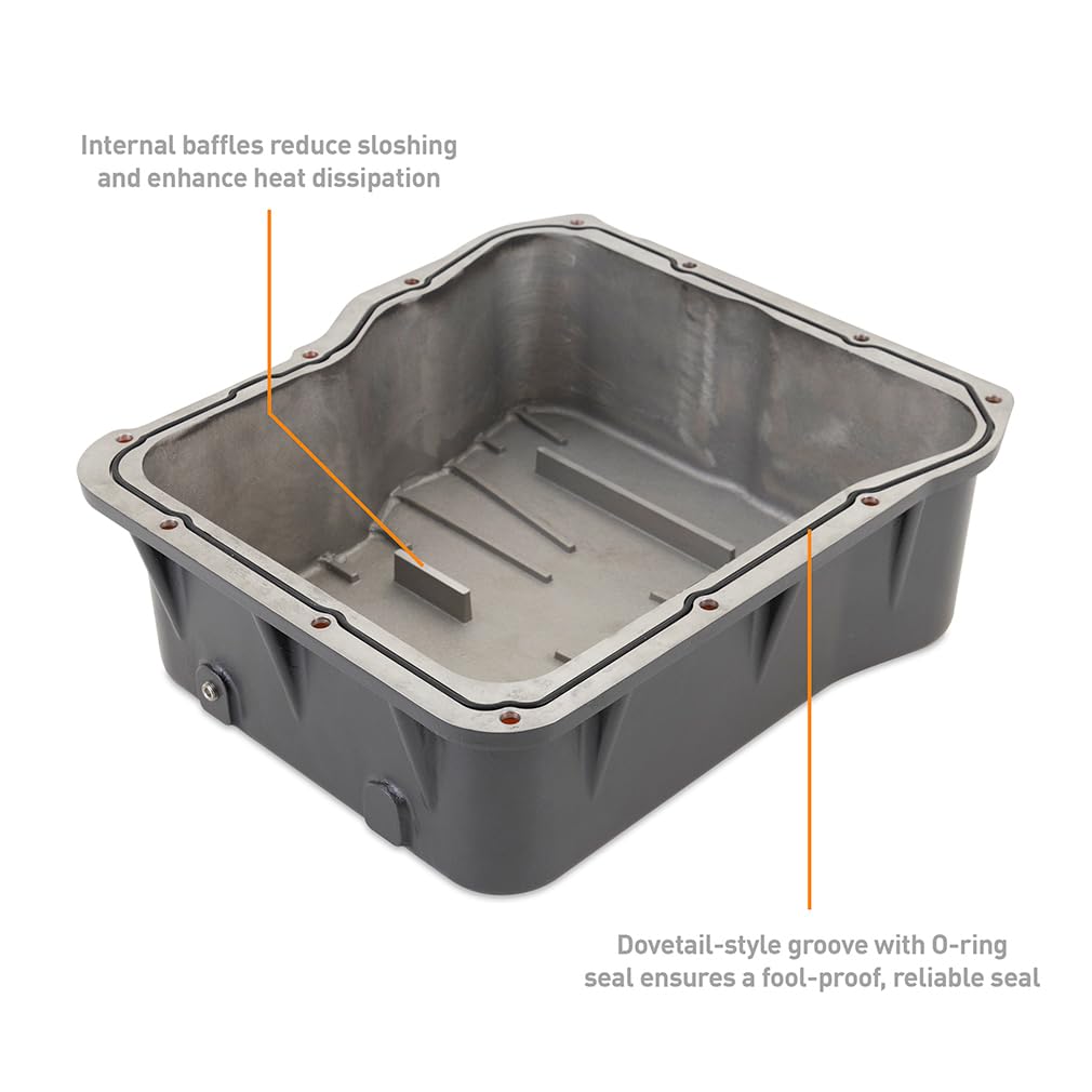 Mishimoto Transmission Pan Aluminum, Compatible with Chevy/GMC 6.6L Duramax 2001-2019