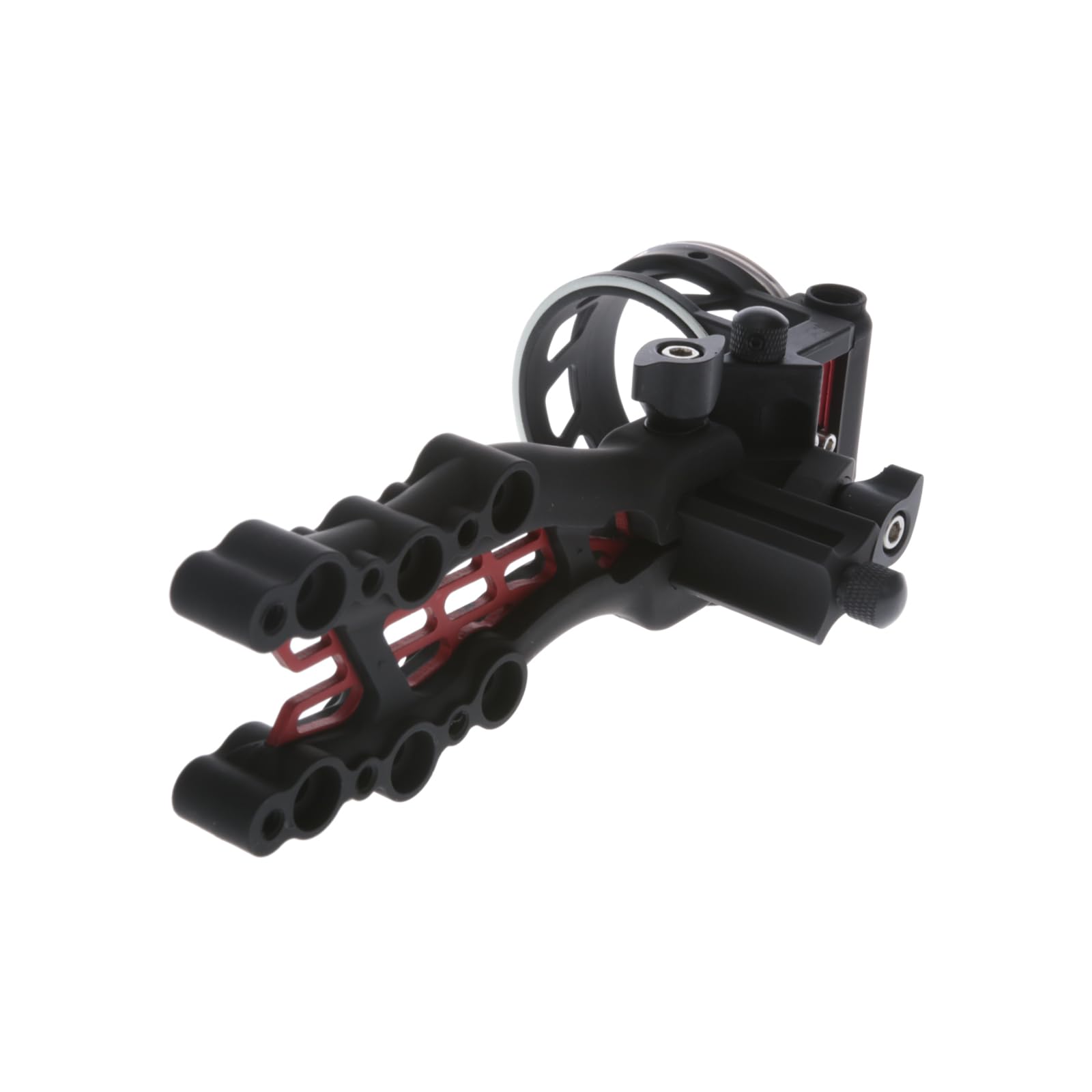 Carbon TRUGLO Hybrid 5-Pin Durable Ultra-Lightweight Micro-Adjustable Bow Sight with Large Circular Field of View, Toolless Micro Adjustment, Black