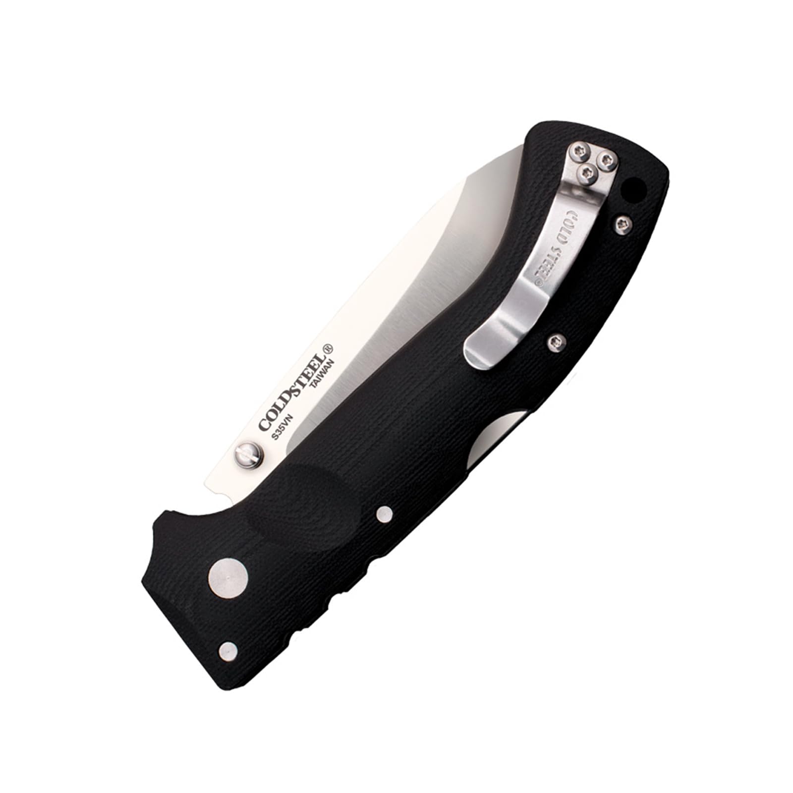 Cold Steel 3.5" Ultimate Hunter S35VN Razor-Sharp Blade 5" G-10 Easy-to-Grip Orange Handle Hunting Folding Knife with Tri-Ad Locking Mechanism