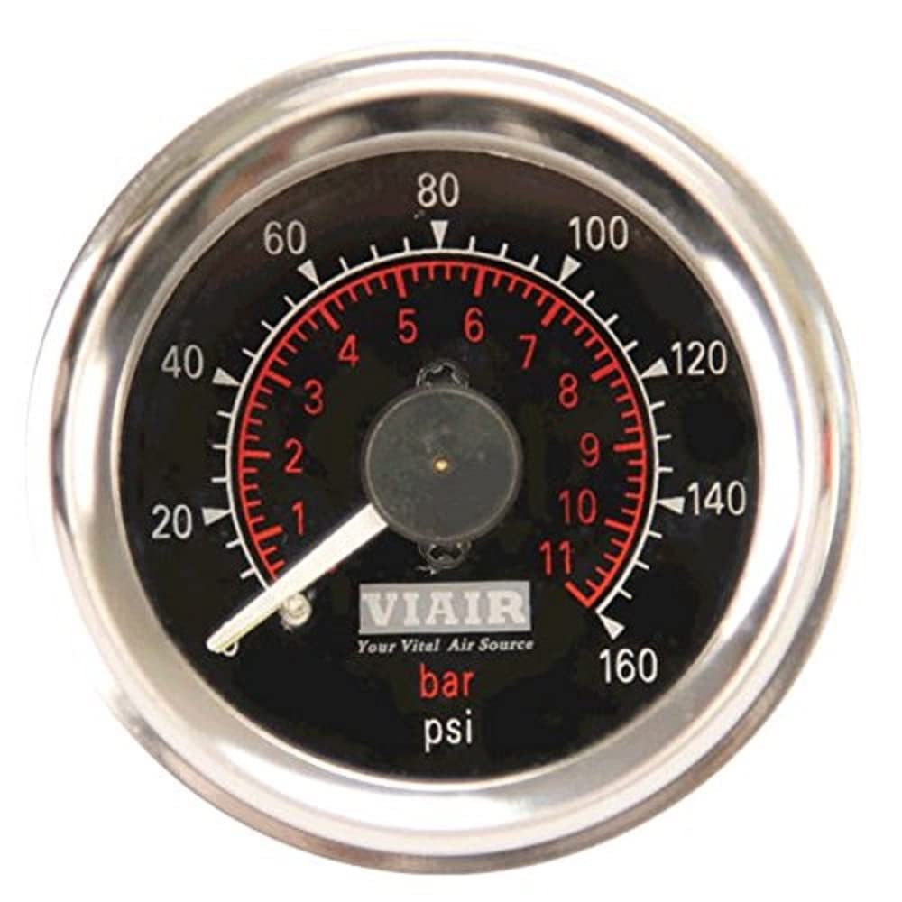 Dual Needle Gauge VIAIR 90082,white,2in.