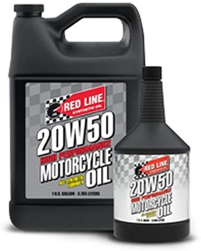20W50 Red Line Motorcycle Oil - 5 Gallon, 1 Pack