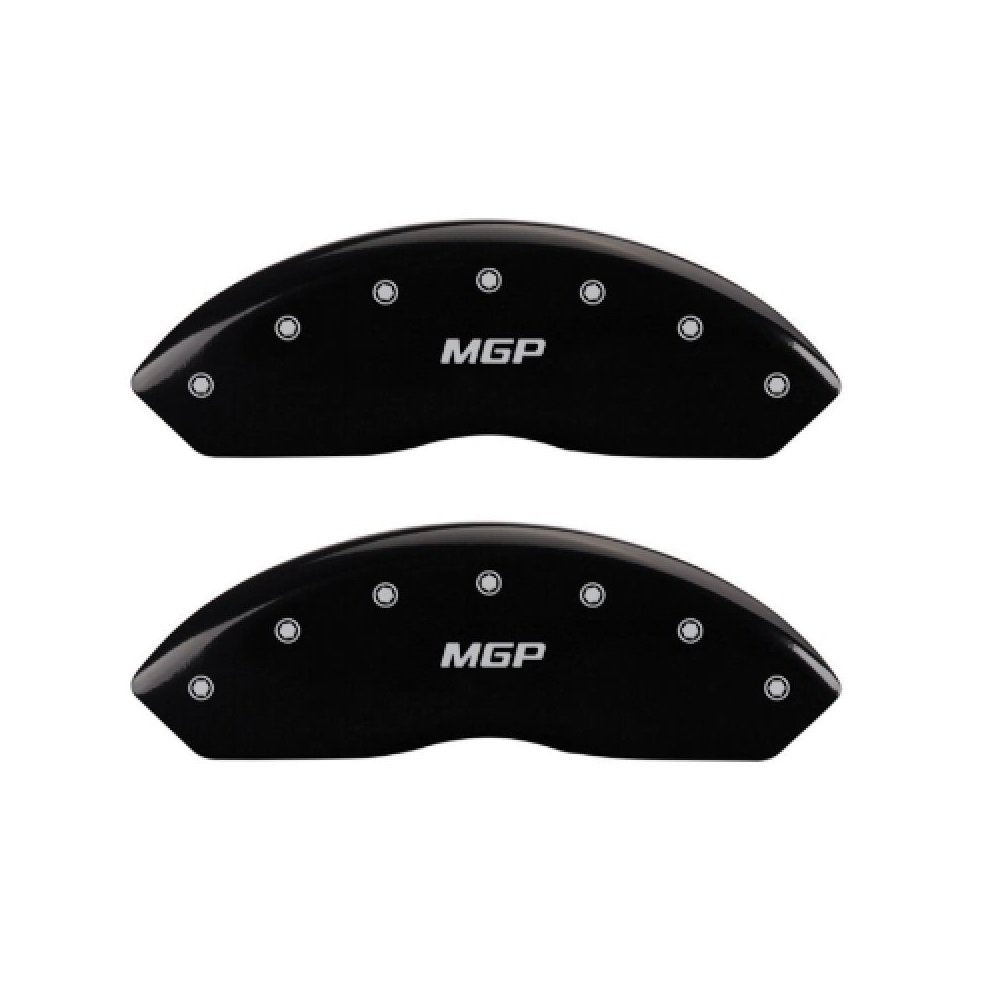 Set of 4 MGP 26221SMGPBK Black Front and Rear Disc Brake Caliper Covers for Mazda CX-9 w/ 18" Rims