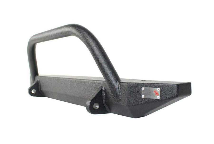 Jeep TJ Front Bumper W/Winch Guard Piranha Series 97-06 Wrangler TJ Rubicon and Unlimited Steel Black Textured Powdercoat