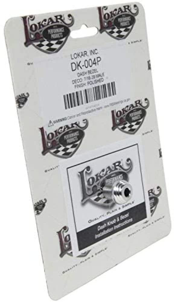 Dash Bezel Lokar Performance Products - Deco - 7/16-28 Male - Polished