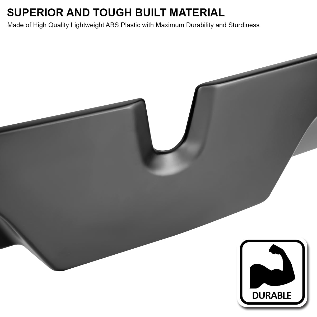 Matte Black ABS Cab Roof Spoiler Spec-D Tuning for 2016-2022 Toyota Tacoma Models