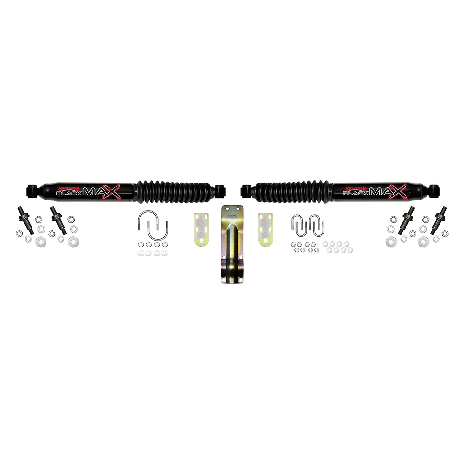 Skyjacker Suspension Lift Kit D492CDKS-B w/Shock Black MAX Shocks 4 in. Front/2.5 in. Rr Lift Incl.Front/Rear Leaf Springs Front/Rear U Bolt Kits Front/Rear Bushing Kit Rear Block