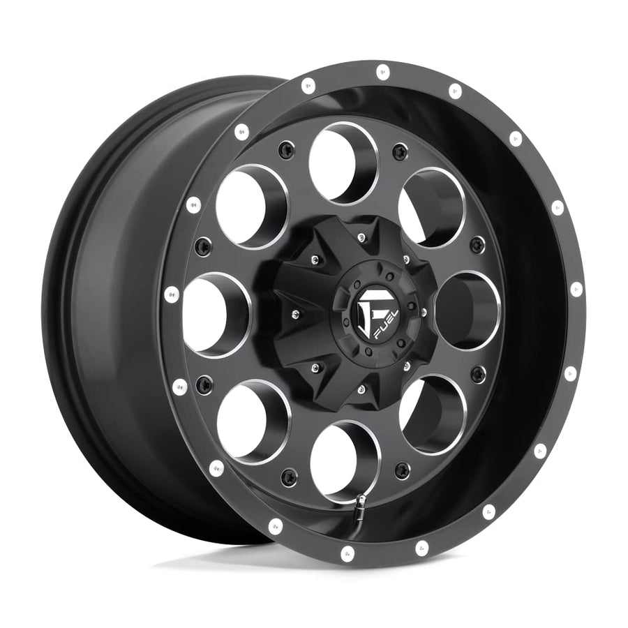 D525 REVOLVER FUEL OFF-ROAD 16X8, 5X4.5/5.0, 4.54, 1mm MATTE BLACK MILLED - D52516802645